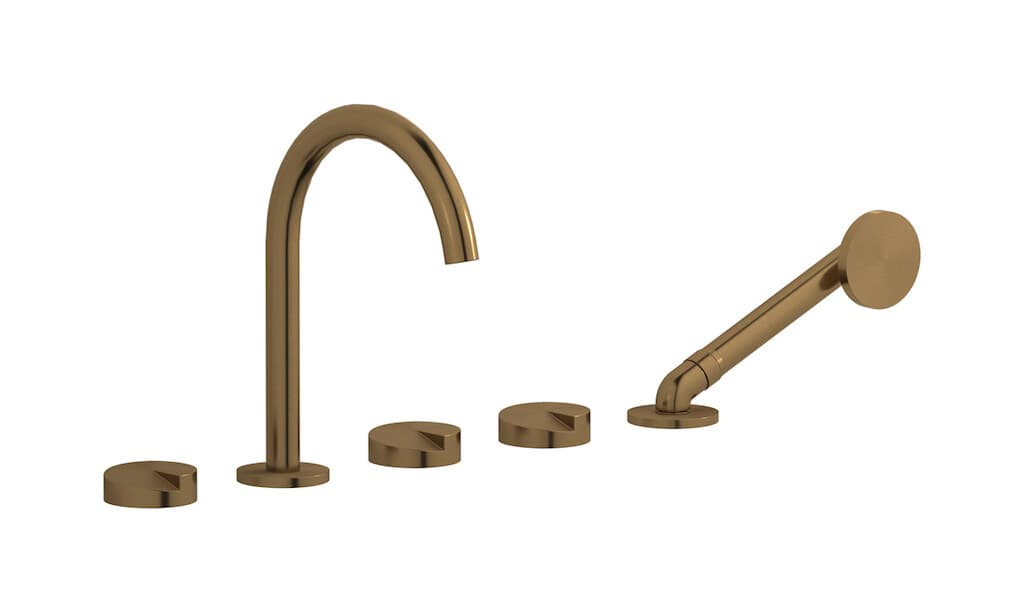 IB Rubinetterie Cake – Μπαταρία Λουτρού Πάγκου – Brushed Warm Bronze (CA396WB)