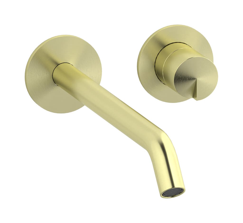 IB Rubinetterie Cake – Μπαταρία Νιπτήρα Τοίχου – Brushed Warm Brass (CA407WA)