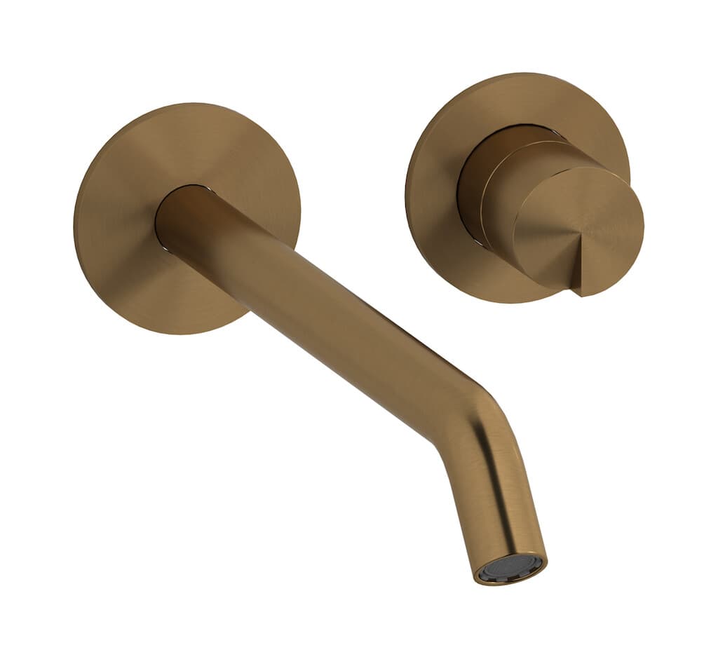 IB Rubinetterie Cake – Μπαταρία Νιπτήρα Τοίχου – Brushed Warm Bronze (CA407WB)