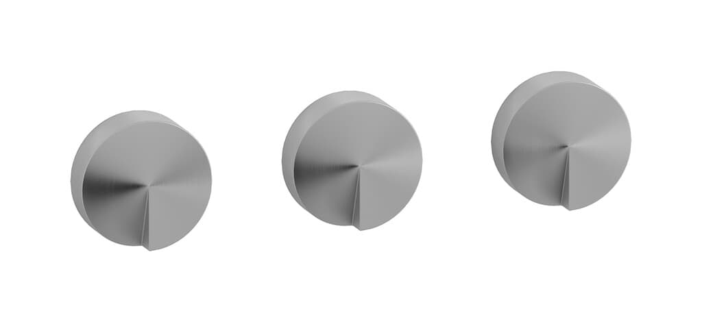 IB Rubinetterie Cake – Μπαταρία Νιπτήρα Τοίχου – Brushed Stainless Steel (CA410SA)