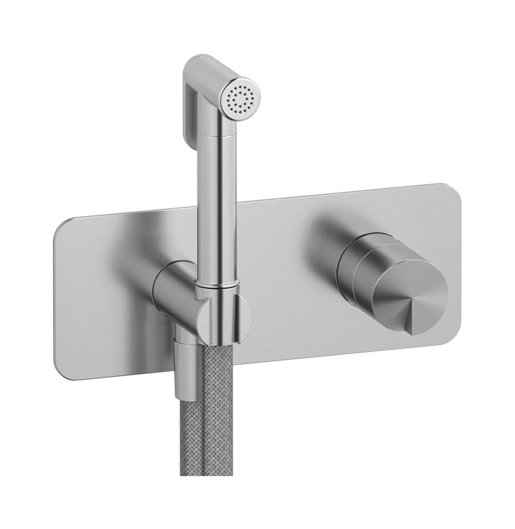 IB Rubinetterie Cake – Ντουζάκι Μπιντέ – Brushed Stainless Steel (CA706SA)