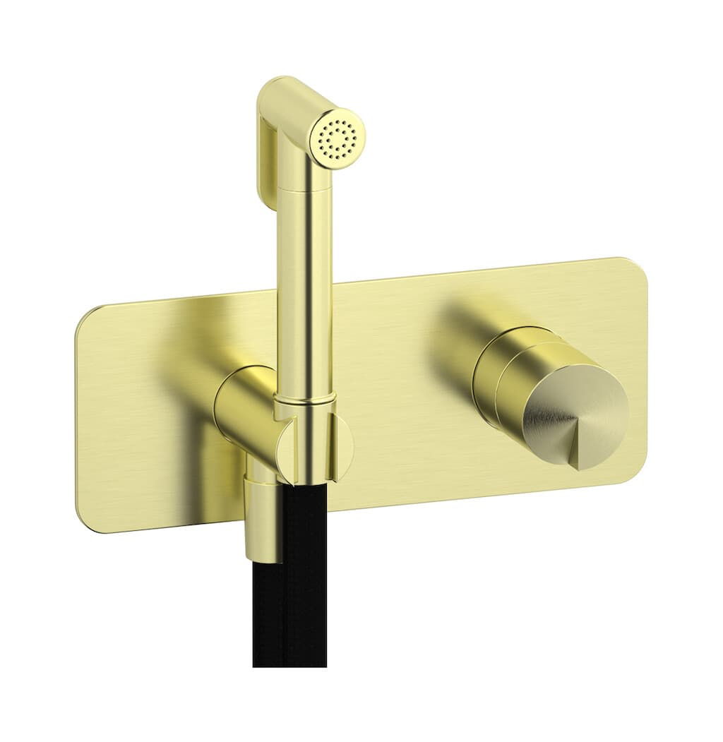 IB Rubinetterie Cake – Ντουζάκι Μπιντέ – Brushed Warm Brass (CA706WA)