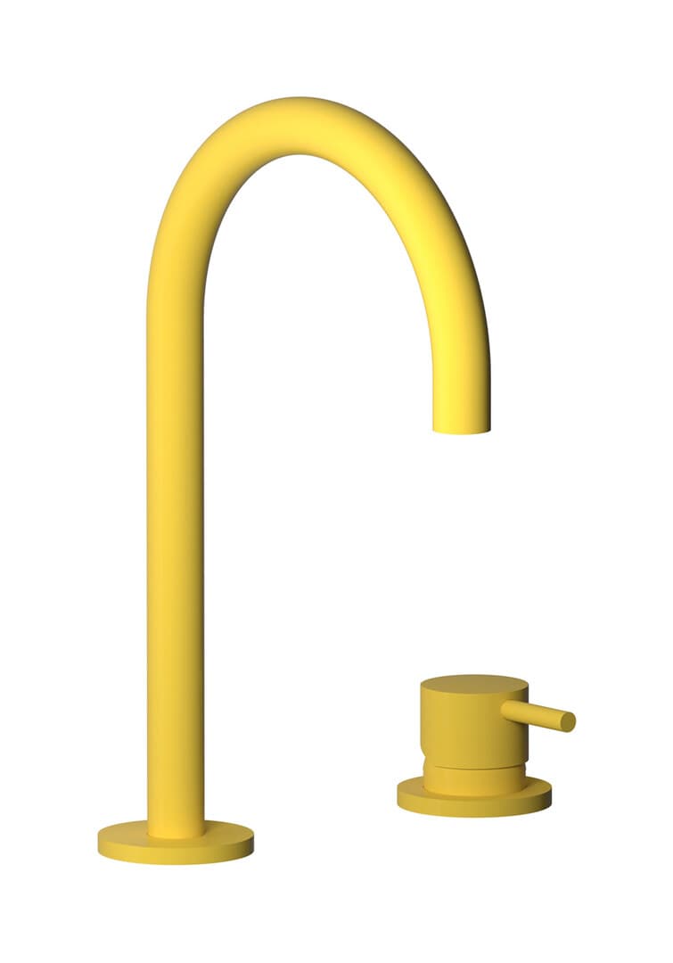IB Rubinetterie Colore – Μπαταρία Νιπτήρα Τοίχου – Yellow Franciacorta (CO394GI)