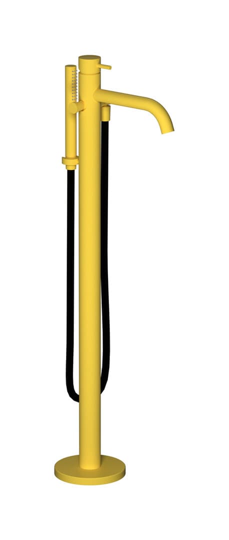 IB Rubinetterie Colore – Μπαταρία Μπανιέρας Δαπέδου – Yellow Franciacorta (CO399GI)