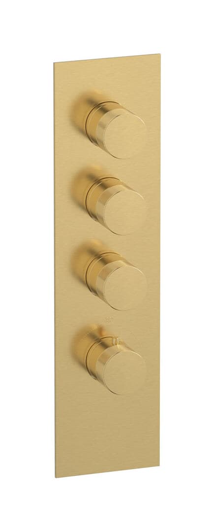 IB Rubinetterie Aqua 3 Ways – Θερμοστατικός Μίκτης Ντους – Brushed Gold (EUA311CCNIOS)