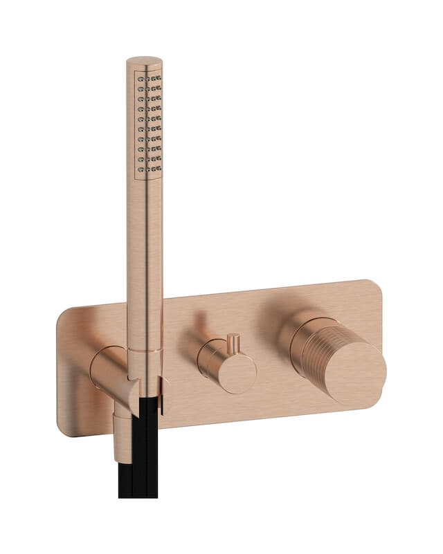 IB Rubinetterie Gatsby – Μπαταρία Νιπτήρα Τοίχου – Brushed Rose Gold (GA314SR)