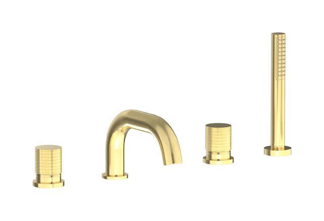 IB Rubinetterie Gatsby – Μπαταρία Μπανιέρας Πάγκου – Brushed Pale Gold (GA396IS)