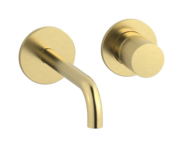 IB Rubinetterie Gatsby – Μπαταρία Νιπτήρα Τοίχου – Brushed Pale Gold (GA406IS)
