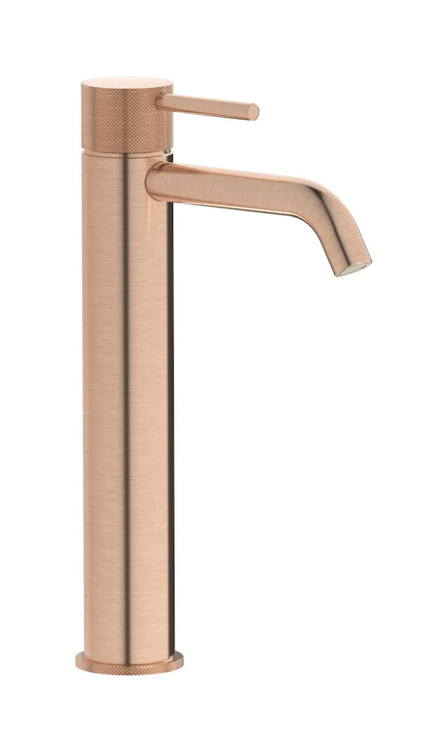 IB Rubinetterie Industria – Μπαταρία Νιπτήρα Ψηλή – Brushed Rose Gold (ID202SR)