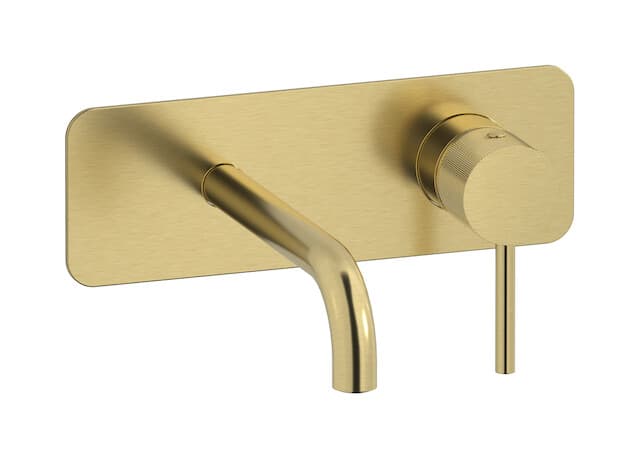 IB Rubinetterie Industria – Μπαταρία Νιπτήρα Τοίχου – Brushed Pale Gold (ID206IS)
