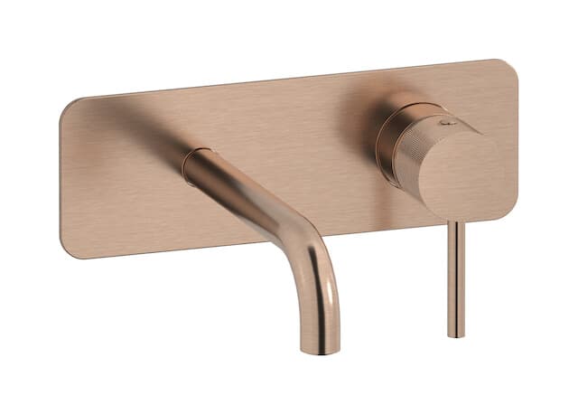 IB Rubinetterie Industria – Μπαταρία Νιπτήρα Τοίχου – Brushed Rose Gold (ID206SR)