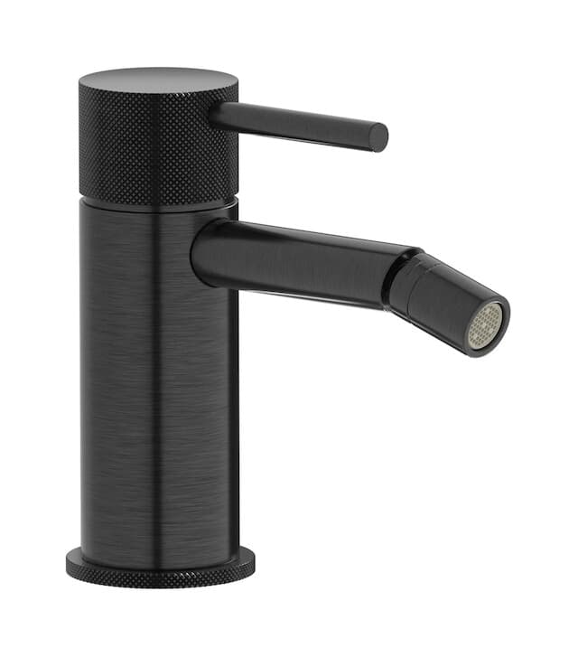 IB Rubinetterie Industria – Μπαταρία Μπιντέ – Brushed Black Chrome (ID220CS)