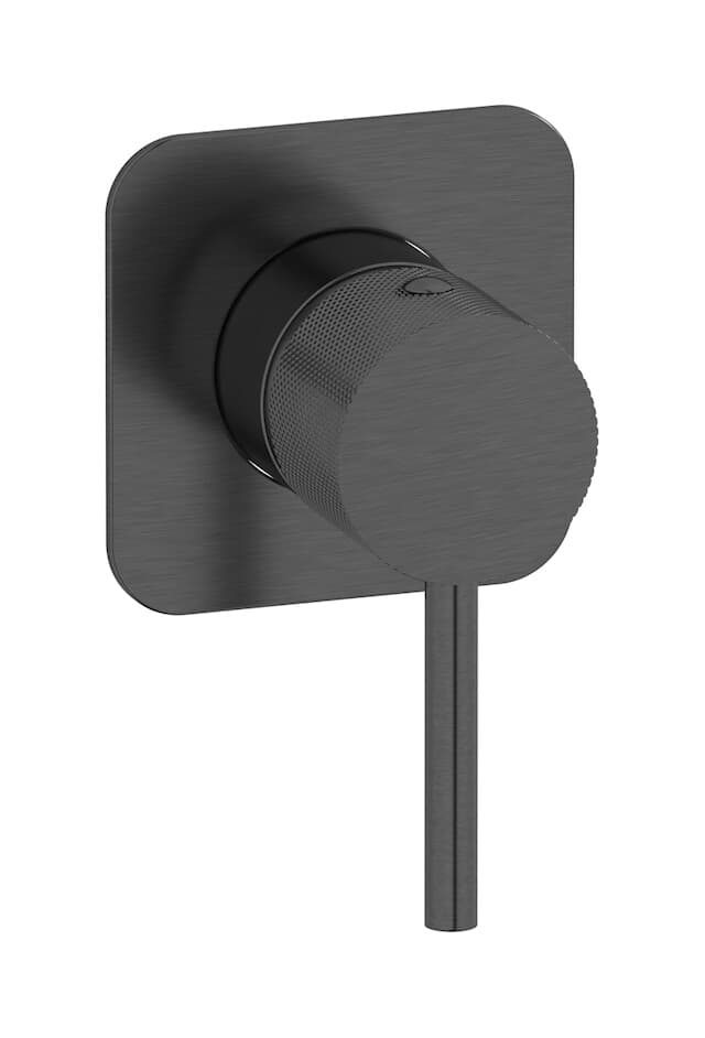 IB Rubinetterie Industria – Μπαταρία Νιπτήρα Τοίχου – Brushed Black Chrome (ID300CS)