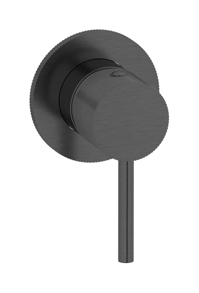 IB Rubinetterie Industria – Μπαταρία Νιπτήρα Τοίχου – Brushed Black Chrome (ID305CS)