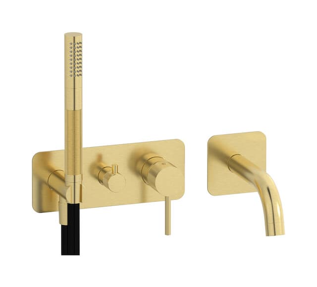 IB Rubinetterie Industria – Μίκτης Ντους Εντοιχισμένος – Brushed Pale Gold (ID398IS)