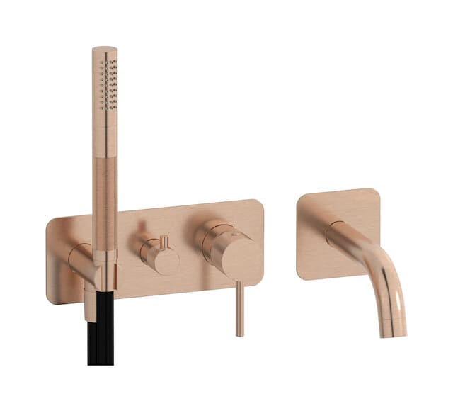 IB Rubinetterie Industria – Μίκτης Ντους Εντοιχισμένος – Brushed Rose Gold (ID398SR)