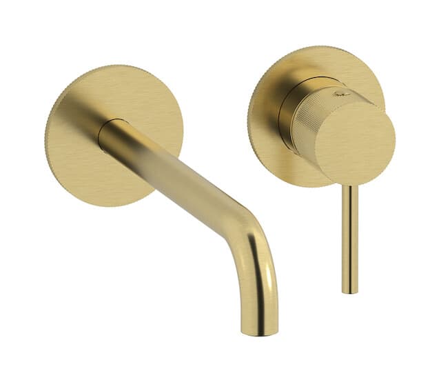 IB Rubinetterie Industria – Μπαταρία Νιπτήρα Τοίχου – Brushed Pale Gold (ID407IS)
