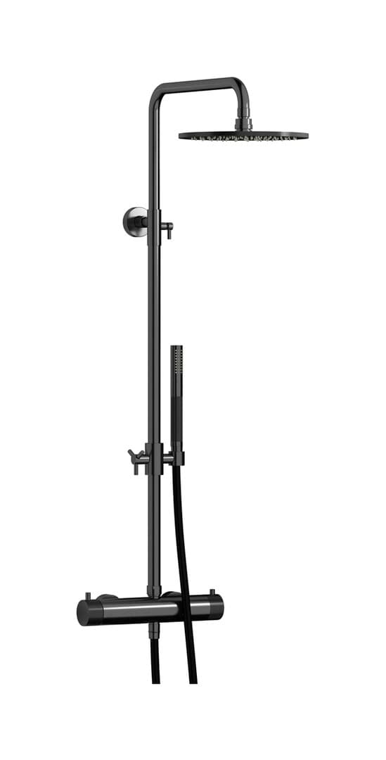 IB Rubinetterie Indoor Shower – Σετ Ντους – Brushed Black Chrome (ID800CS)