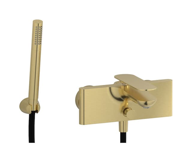 IB Rubinetterie K2 – Μπαταρία Μπανιέρας Τοίχου – Brushed Pale Gold (K2250IS)
