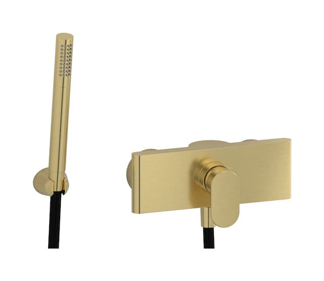 IB Rubinetterie K2 – Μίκτης Ντους Εντοιχισμένος – Brushed Pale Gold (K2350IS)