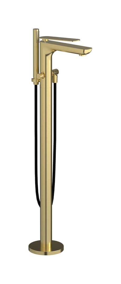 IB Rubinetterie K2 – Μπαταρία Μπανιέρας Δαπέδου – Brushed Pale Gold (K2399IS)