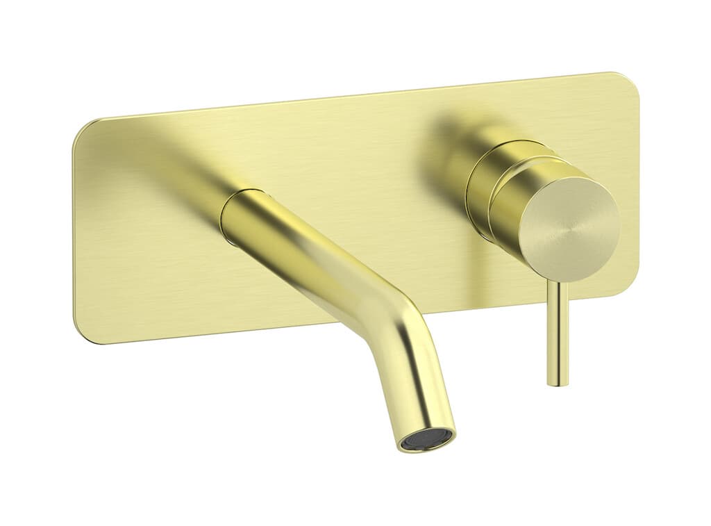 IB Rubinetterie M316 – Μπαταρία Νιπτήρα Τοίχου – Brushed Warm Brass (M3206WA)