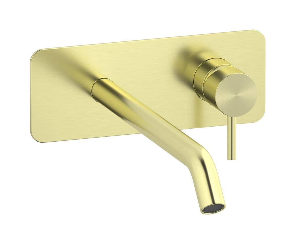 IB Rubinetterie M316 – Μπαταρία Νιπτήρα Τοίχου – Brushed Warm Brass (M3207WA)
