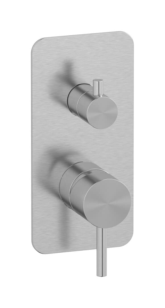 IB Rubinetterie M316 – Μπαταρία Νιπτήρα Τοίχου – Brushed Stainless Steel (M3310SA)