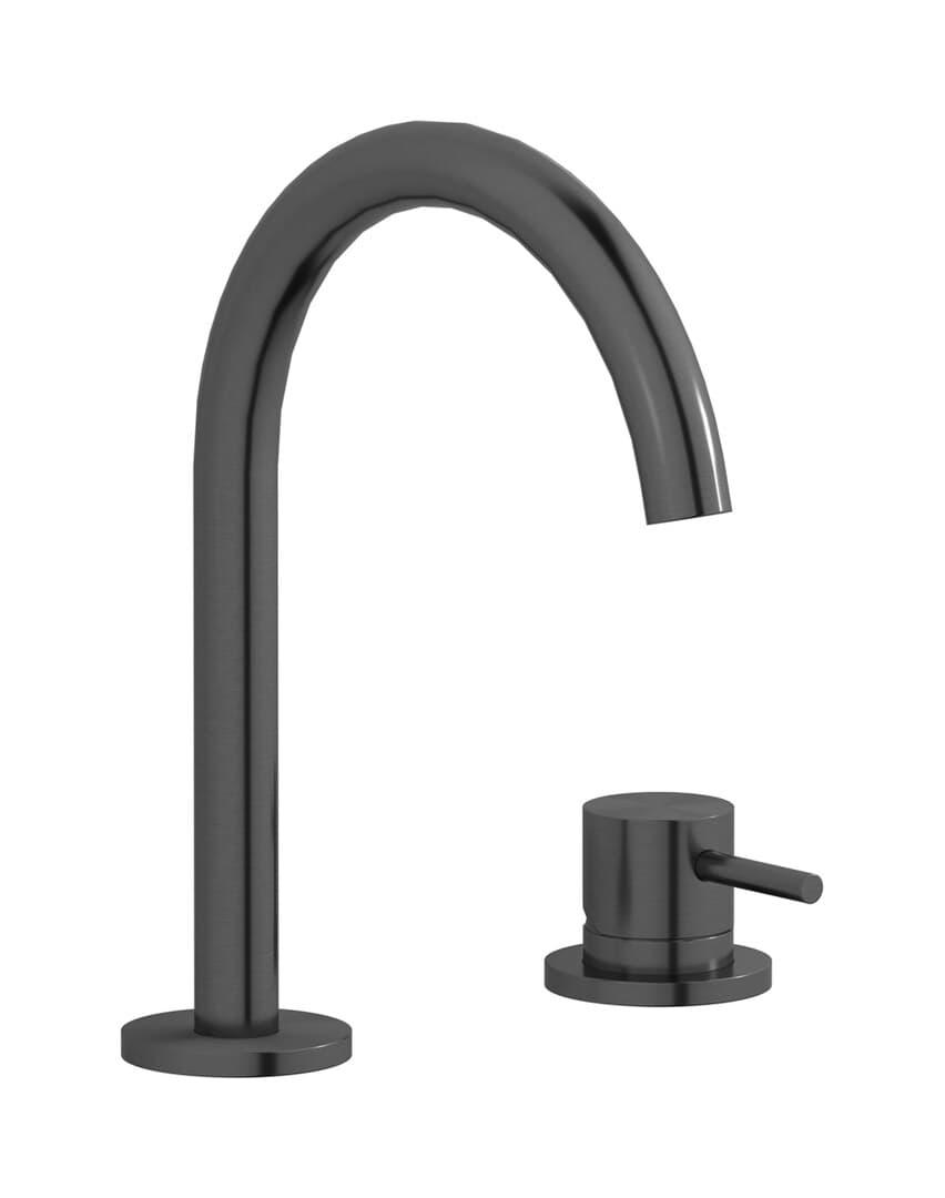IB Rubinetterie M316 – Μπαταρία Νιπτήρα Τοίχου – Brushed Black Metal (M3394BM)