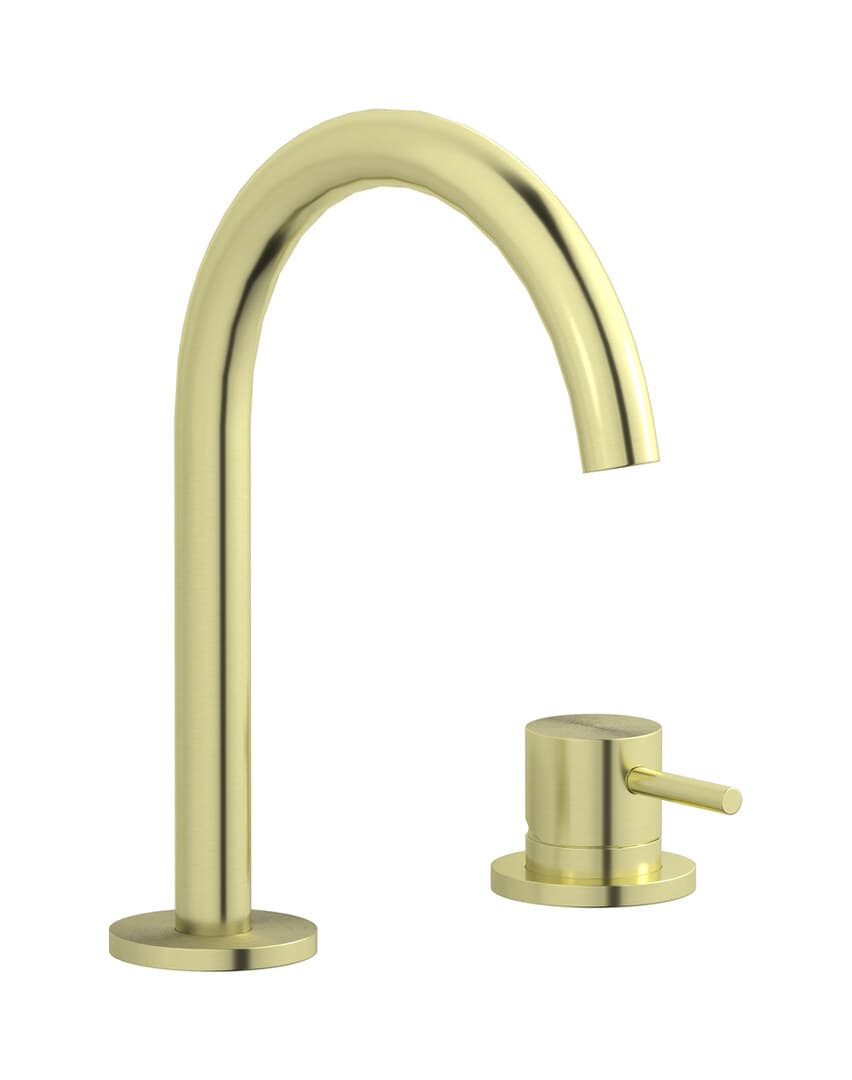 IB Rubinetterie M316 – Μπαταρία Νιπτήρα Τοίχου – Brushed Warm Brass (M3394WA)