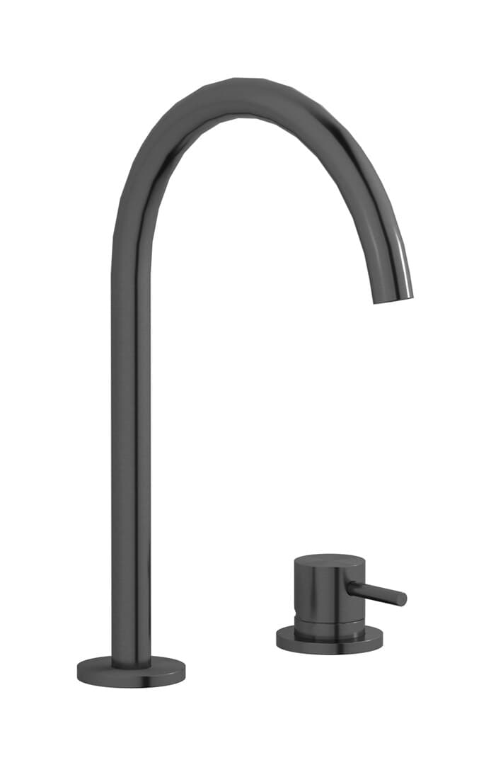 IB Rubinetterie M316 – Μπαταρία Νιπτήρα Ψηλή – Brushed Black Metal (M3395BM)