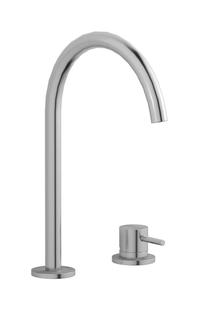 IB Rubinetterie M316 – Μπαταρία Νιπτήρα Ψηλή – Brushed Stainless Steel (M3395SA)