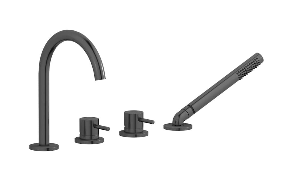 IB Rubinetterie M316 – Μπαταρία Μπανιέρας Πάγκου – Brushed Black Metal (M3396BM)