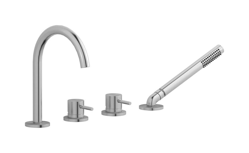 IB Rubinetterie M316 – Μπαταρία Μπανιέρας Πάγκου – Brushed Stainless Steel (M3396SA)