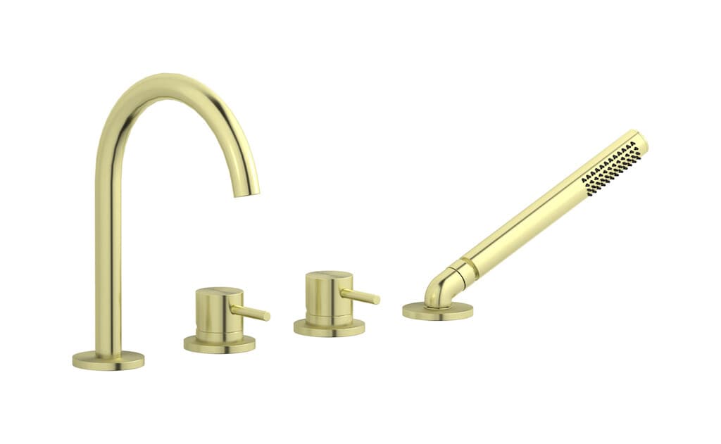 IB Rubinetterie M316 – Μπαταρία Μπανιέρας Πάγκου – Brushed Warm Brass (M3396WA)