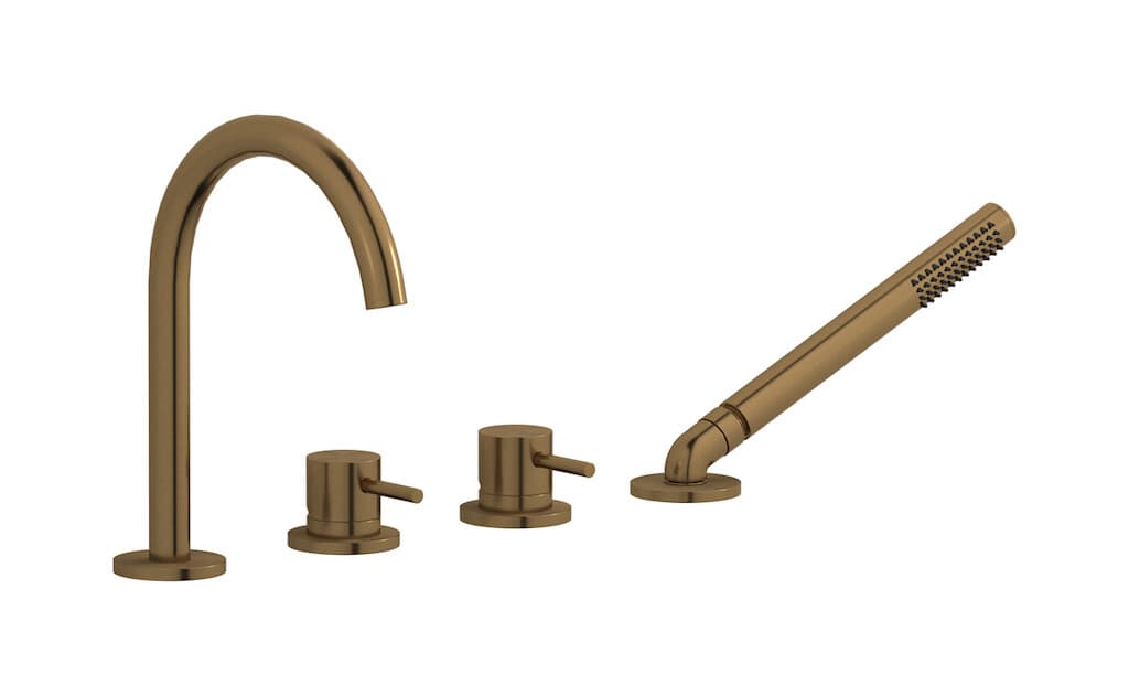 IB Rubinetterie M316 – Μπαταρία Μπανιέρας Πάγκου – Brushed Warm Bronze (M3396WB)