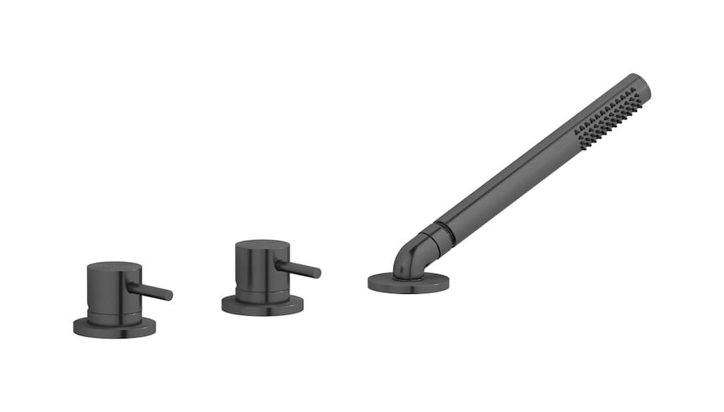 IB Rubinetterie M316 – Μπαταρία Μπανιέρας – Brushed Black Metal (M3397BM)