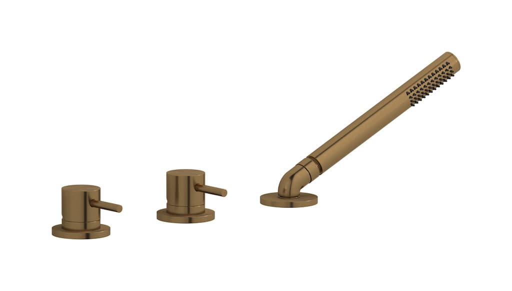 IB Rubinetterie M316 – Μπαταρία Λουτρού – Brushed Warm Bronze (M3397WB)