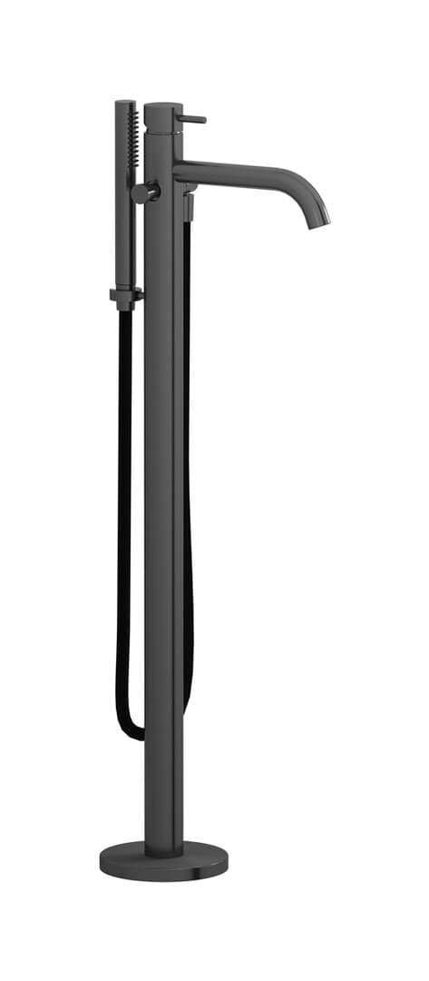 IB Rubinetterie M316 – Μπαταρία Μπανιέρας Δαπέδου – Brushed Black Metal (M3399BM)