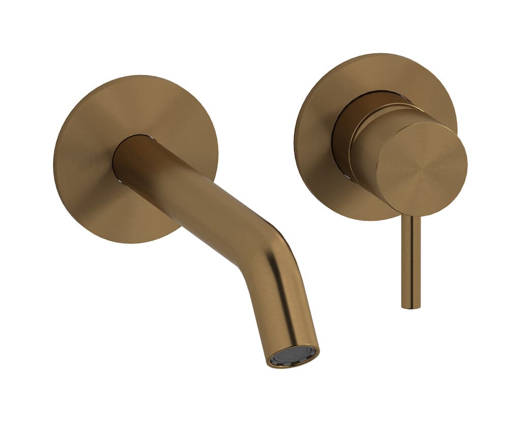 IB Rubinetterie M316 – Μπαταρία Νιπτήρα Τοίχου – Brushed Warm Bronze (M3406WB)