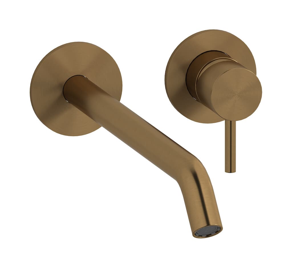 IB Rubinetterie M316 – Μπαταρία Νιπτήρα Τοίχου – Brushed Warm Bronze (M3407WB)