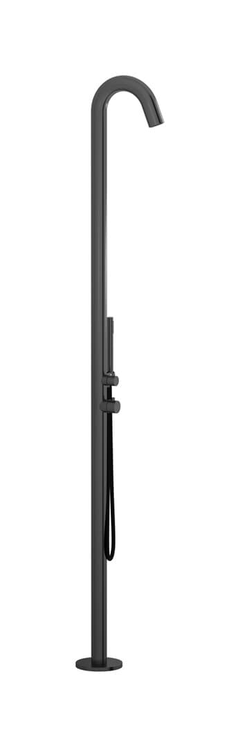 IB Rubinetterie Outdoor Shower 316 – Κεφαλή Ντους – Brushed Black Metal (MA901BM)