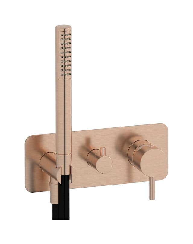 IB Rubinetterie MilanoTorino – Μπαταρία Νιπτήρα Τοίχου – Brushed Rose Gold (MT314SR)