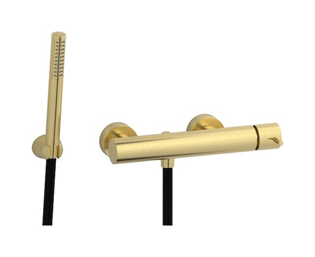 IB Rubinetterie MilanoTorino – Μίκτης Ντους Εντοιχισμένος – Brushed Pale Gold (MT350IS)