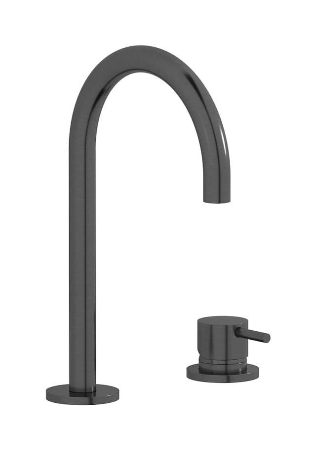 IB Rubinetterie MilanoTorino – Μπαταρία Νιπτήρα – Brushed Black Chrome (MT394CS)