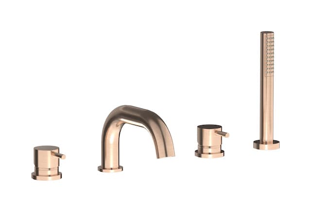 IB Rubinetterie MilanoTorino – Μπαταρία Μπανιέρας Πάγκου – Brushed Rose Gold (MT396SR)
