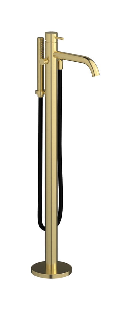 IB Rubinetterie MilanoTorino – Μπαταρία Μπανιέρας Δαπέδου – Brushed Pale Gold (MT399IS)