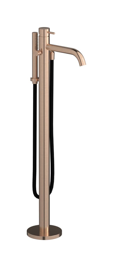 IB Rubinetterie MilanoTorino – Μπαταρία Μπανιέρας Δαπέδου – Brushed Rose Gold (MT399SR)