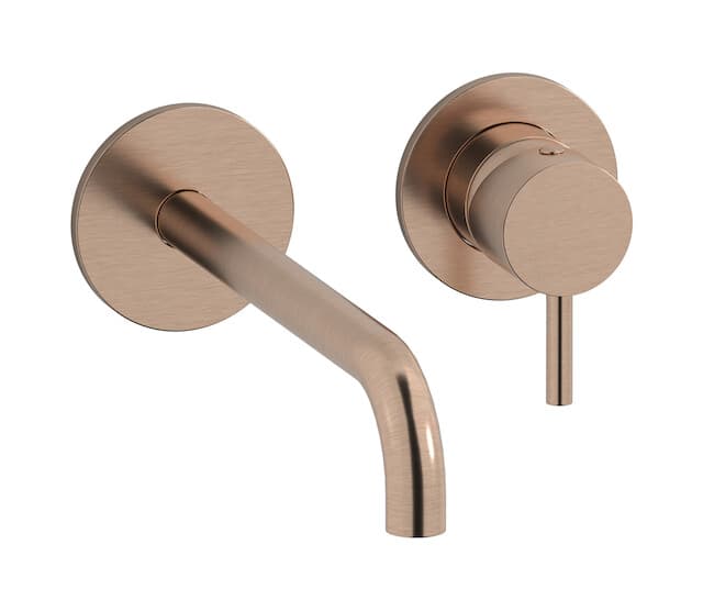 IB Rubinetterie MilanoTorino – Μπαταρία Νιπτήρα Τοίχου – Brushed Rose Gold (MT407SR)