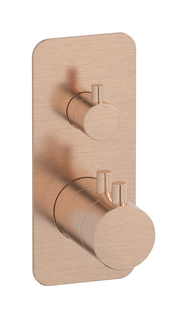 IB Rubinetterie MilanoTorino – Θερμοστατικός Μίκτης Ντους – Brushed Rose Gold (MT610SR)